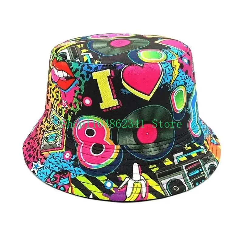 Packable Hat Nylon - 652F パッカブル日焼け防止バケットハット リバーシブルフィッシングハット ダンシングハット ヒップホップハット