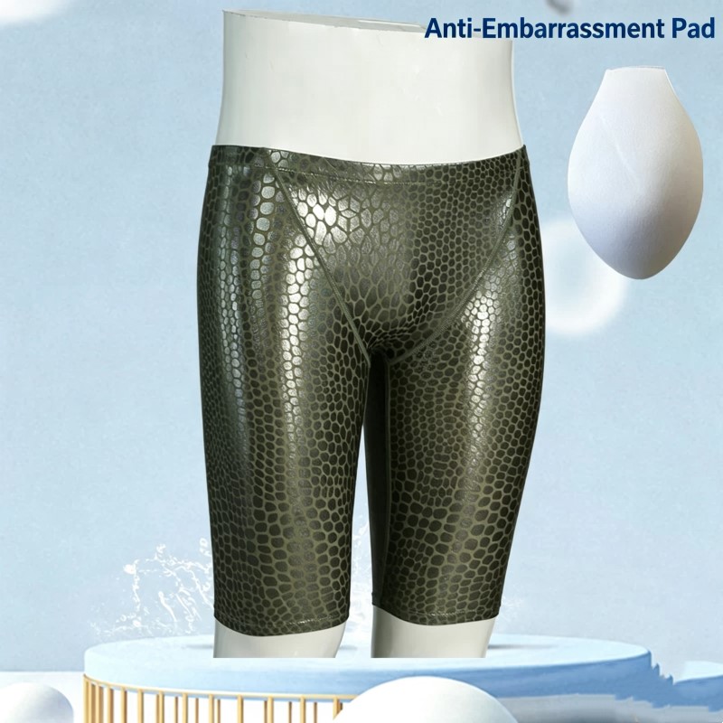 メンズ用、速乾性プリント加工のプロ仕様スイムジャマー、アスレ - Swim Trunk Quick Dry のレビューと価格