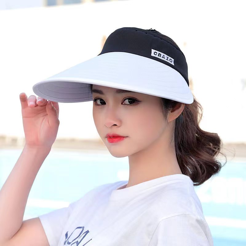 2024年新作、女性用、夏用、つば広のサンバイザー、ビーチハ - Packable Hat Nylon のレビューと価格
