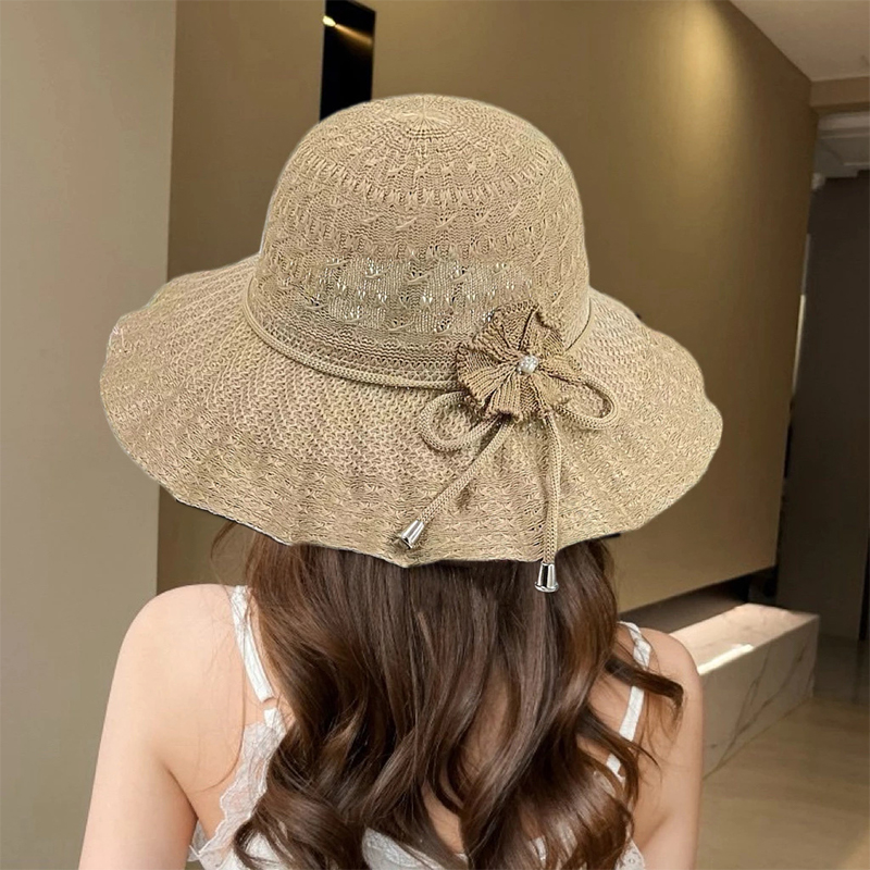 バケットハット 夏用サンハット つば広 UVカット 麦わら帽 - Bucket Hat Straw のレビューと価格