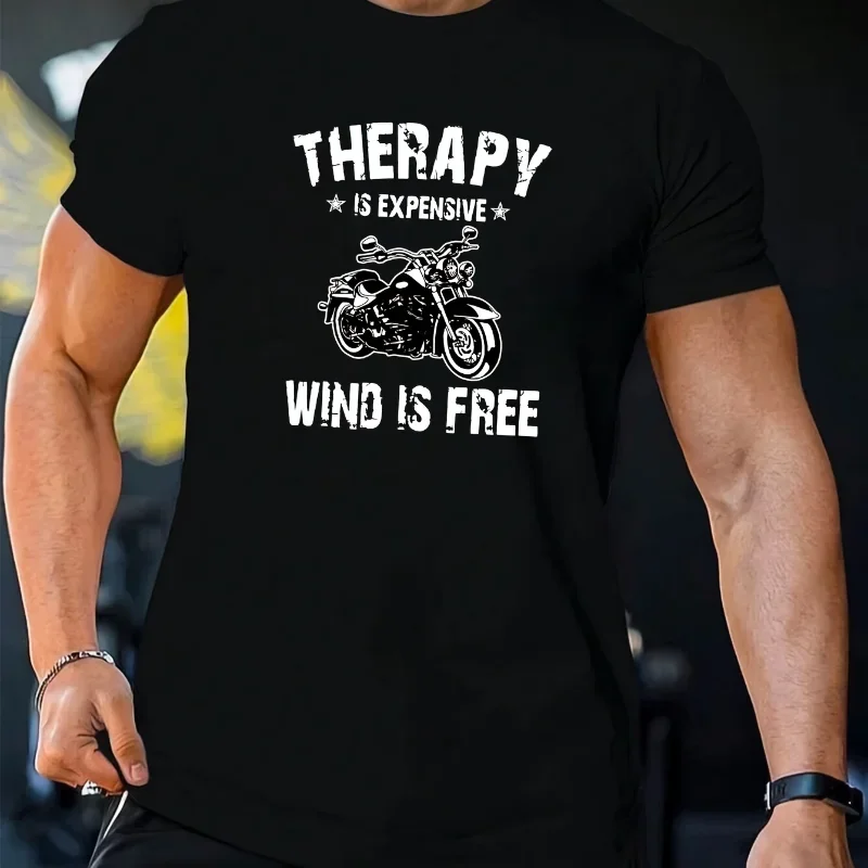 メンズ用バイク柄グラフィックTシャツ。超カジュアルな半袖デザ - Tee Graphic Print のレビューと価格