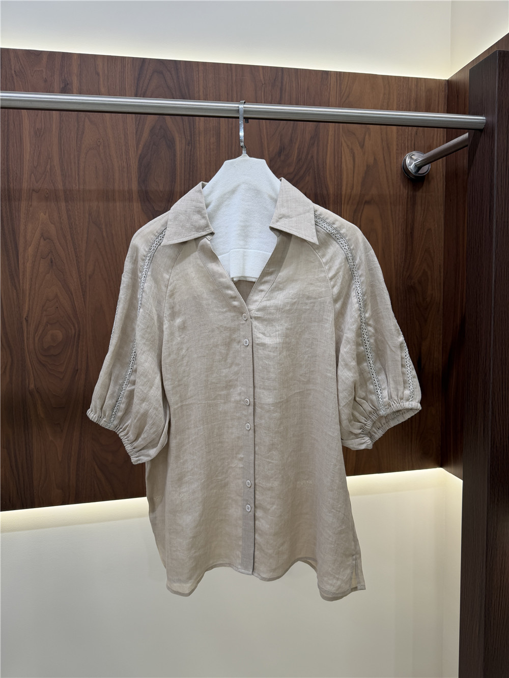 レディース半袖シャツとドローストリングワイドレッグパンツのカ - Short Linen Drawstring のレビューと価格