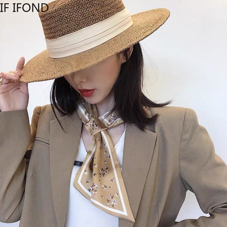 女性のための通気性のある麦わら帽子,カジュアルな春と夏のため - Bucket Hat Straw のレビューと価格