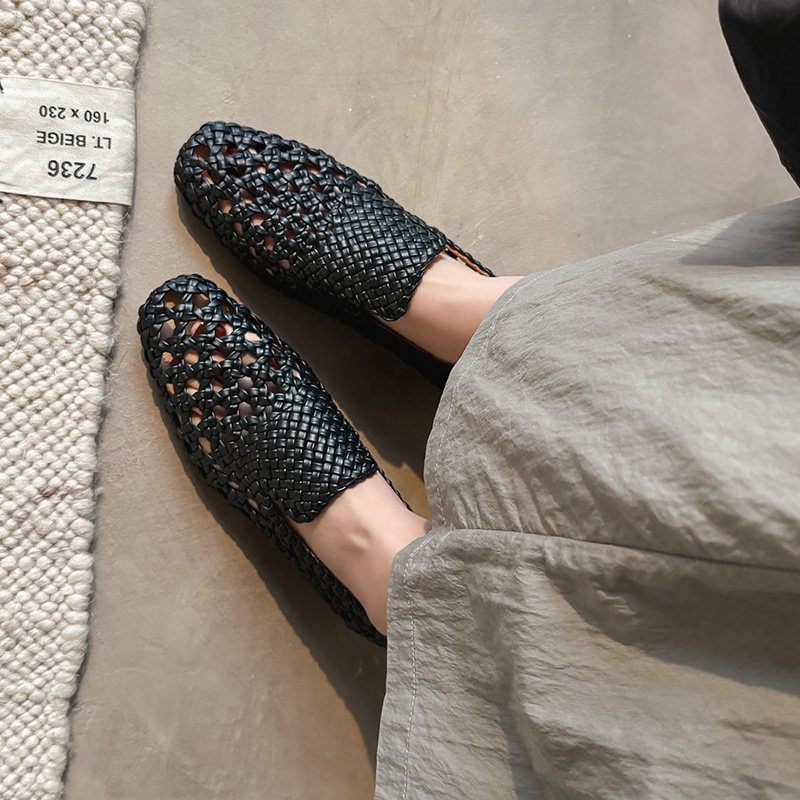 2026 ファッションホット販売本革編み込みサンダル女性ロー - Casual Sandal Leather のレビューと価格