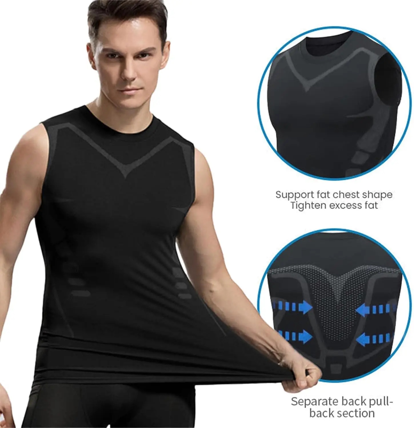 ニューマンズコンプレッションタンクトップ メンズジムシャツ  - Tank Top Muscle のレビューと価格